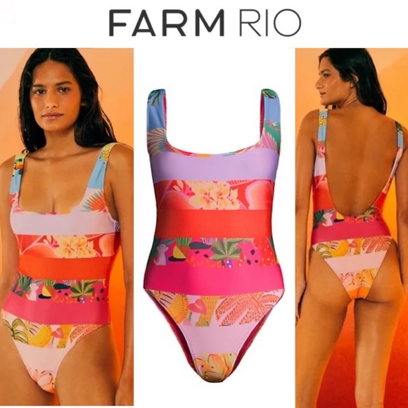FARM Rio Other - Farm Rio Ombré Forest One-Piece Swimsuit  S 175$